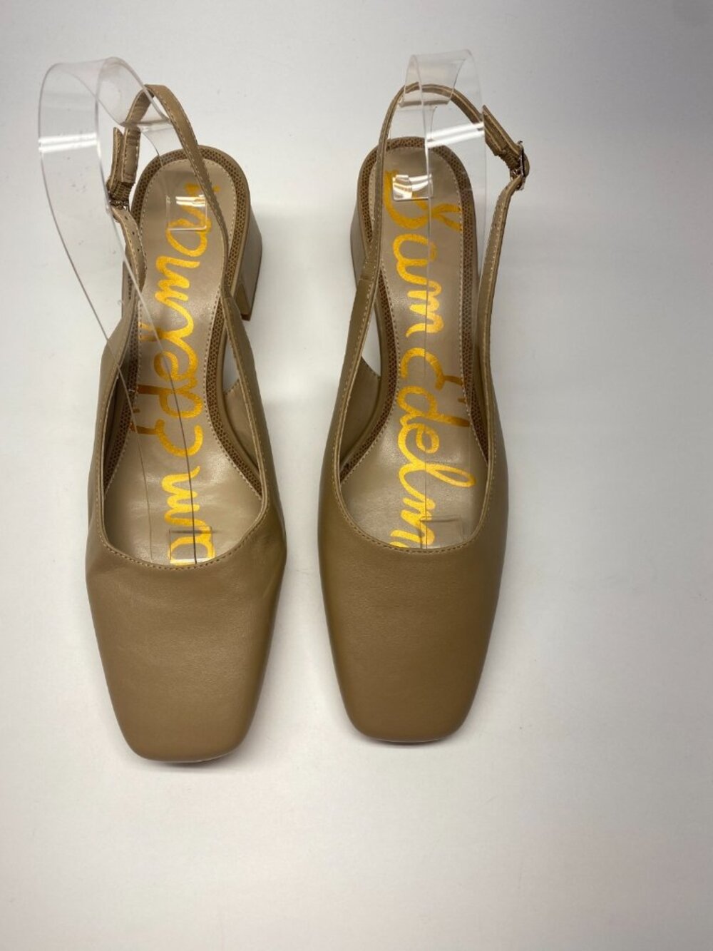Sam Edelman Womens Terra Soft Beige Leather Slingback Pump Sz 11 - Picture 2 of 10